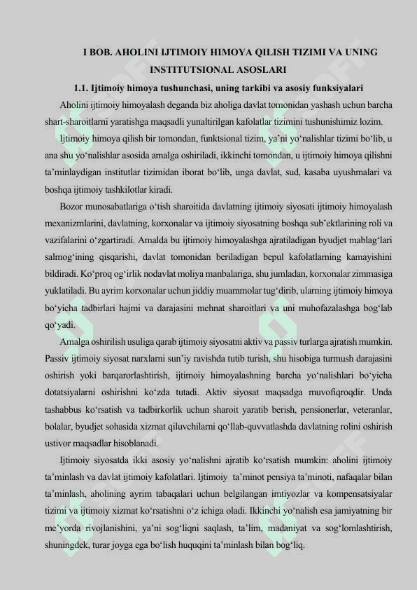 Aholini ijtimoiy himoya qilish institutsional asoslarini takomillashtirish 6