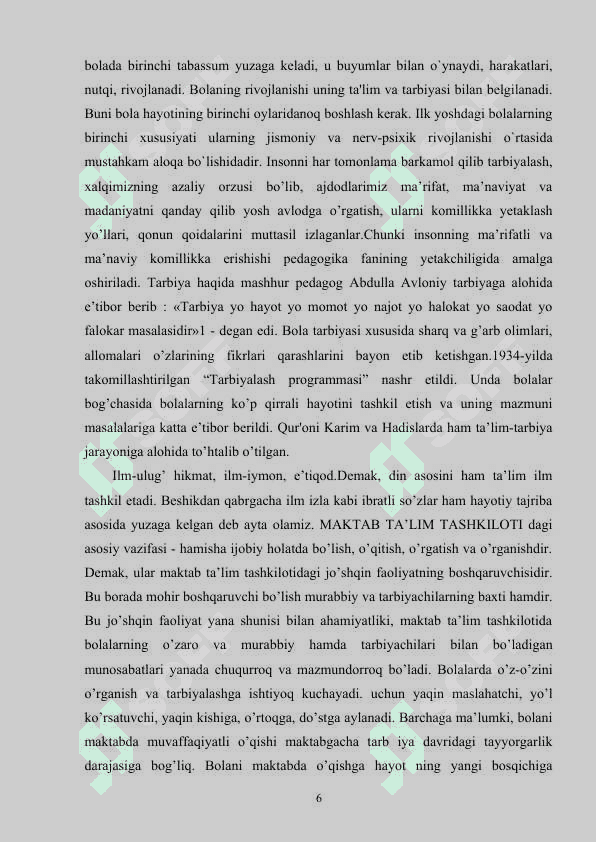 Maktabgacha tarbiya yoshidagi bolalar bilan olib boriladigan ijtimoiy pedagogik faoliyat 6