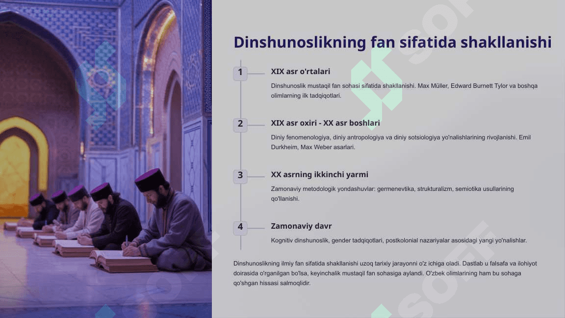 Dinshunoslik Ilmiy Yondashuvlar va Tahlil 4