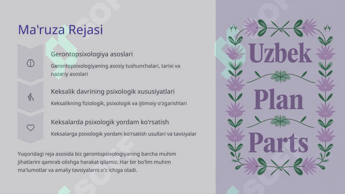 Gerontopsixologiya Keksalik Davri Psixologiyasi 2