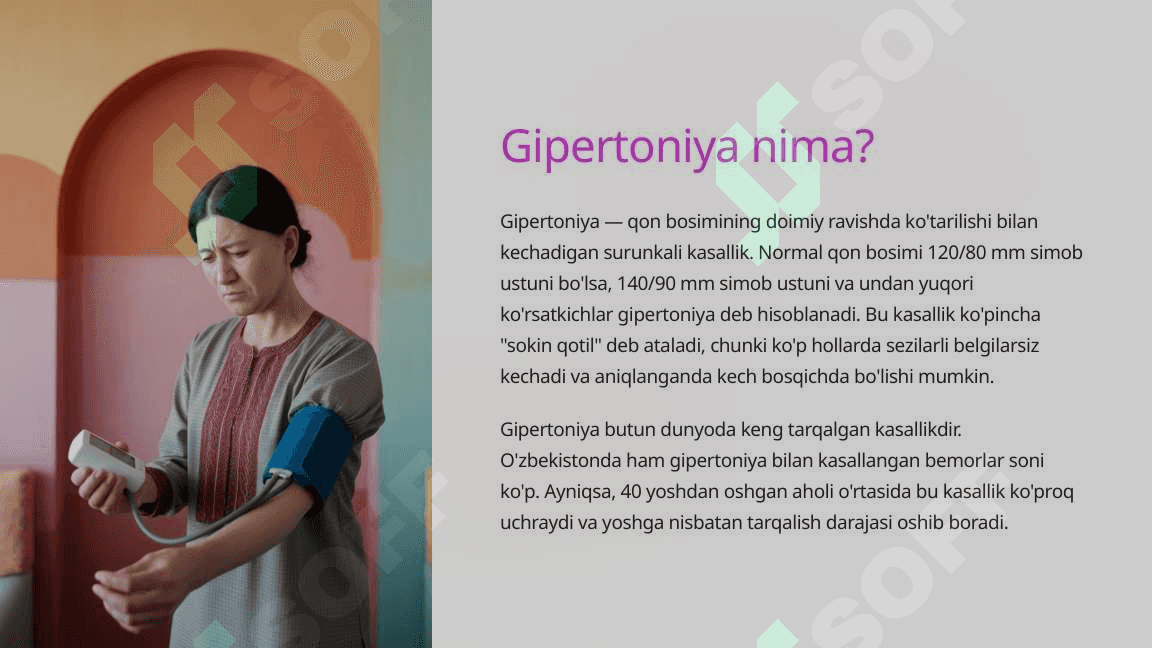 Gipertoniya (Yuqori qon bosimi) bo'yicha ma'lumot 3