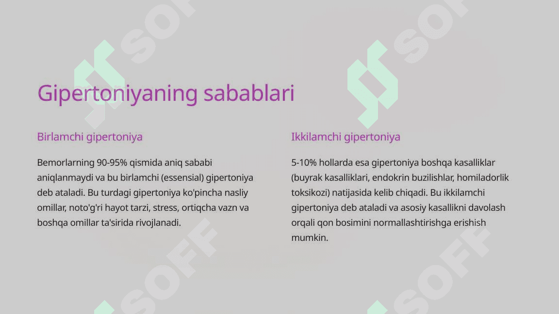 Gipertoniya (Yuqori qon bosimi) bo'yicha ma'lumot 4