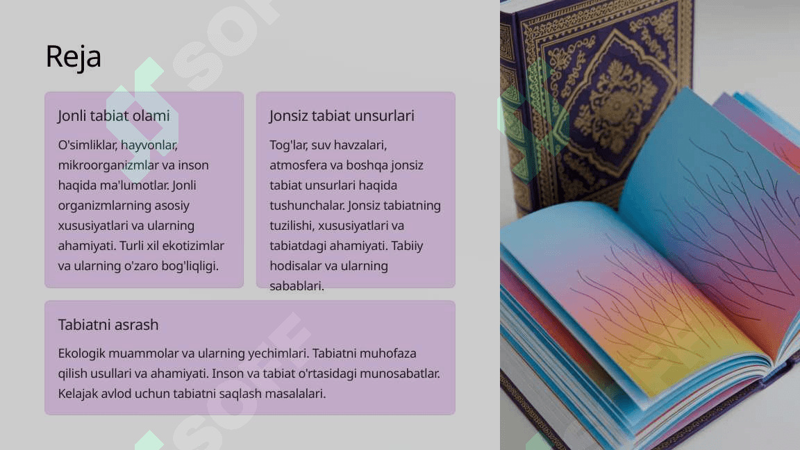 Jonli va Jonsiz Tabiat Olami 2