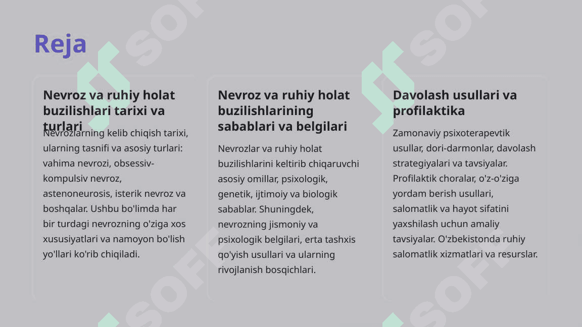 Nevroz va ruhiy holat buzilishlari 2