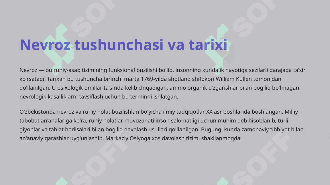 Nevroz va ruhiy holat buzilishlari 3