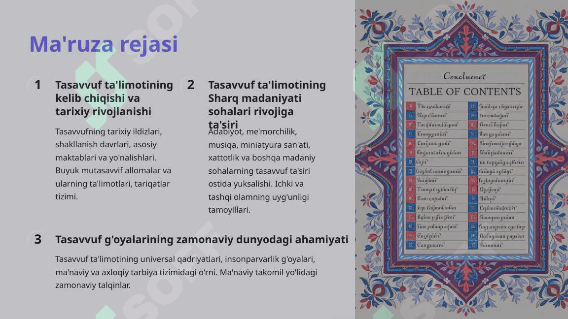Tasavvuf ta'limotining Sharq madaniyatiga ta'siri 2