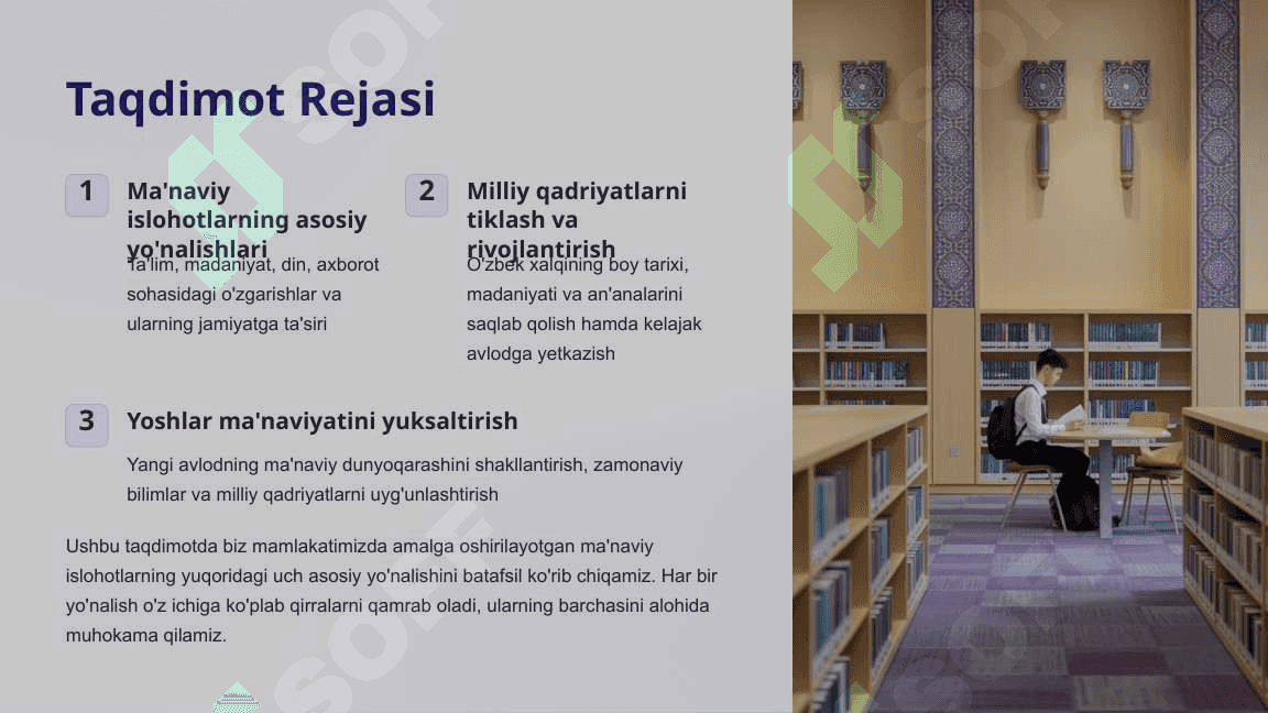 Yangi O'zbekistonda Amalga Oshirilayotgan Ma'naviy O'zgarishlar 2