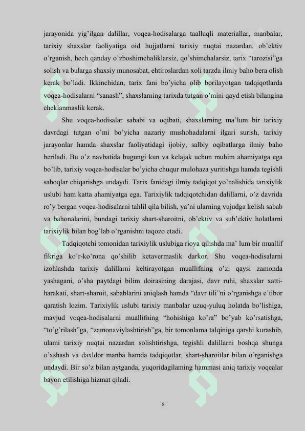 Tadqiqot ishlarini olib borishda ilmiy yondashuvning muhimligi 8