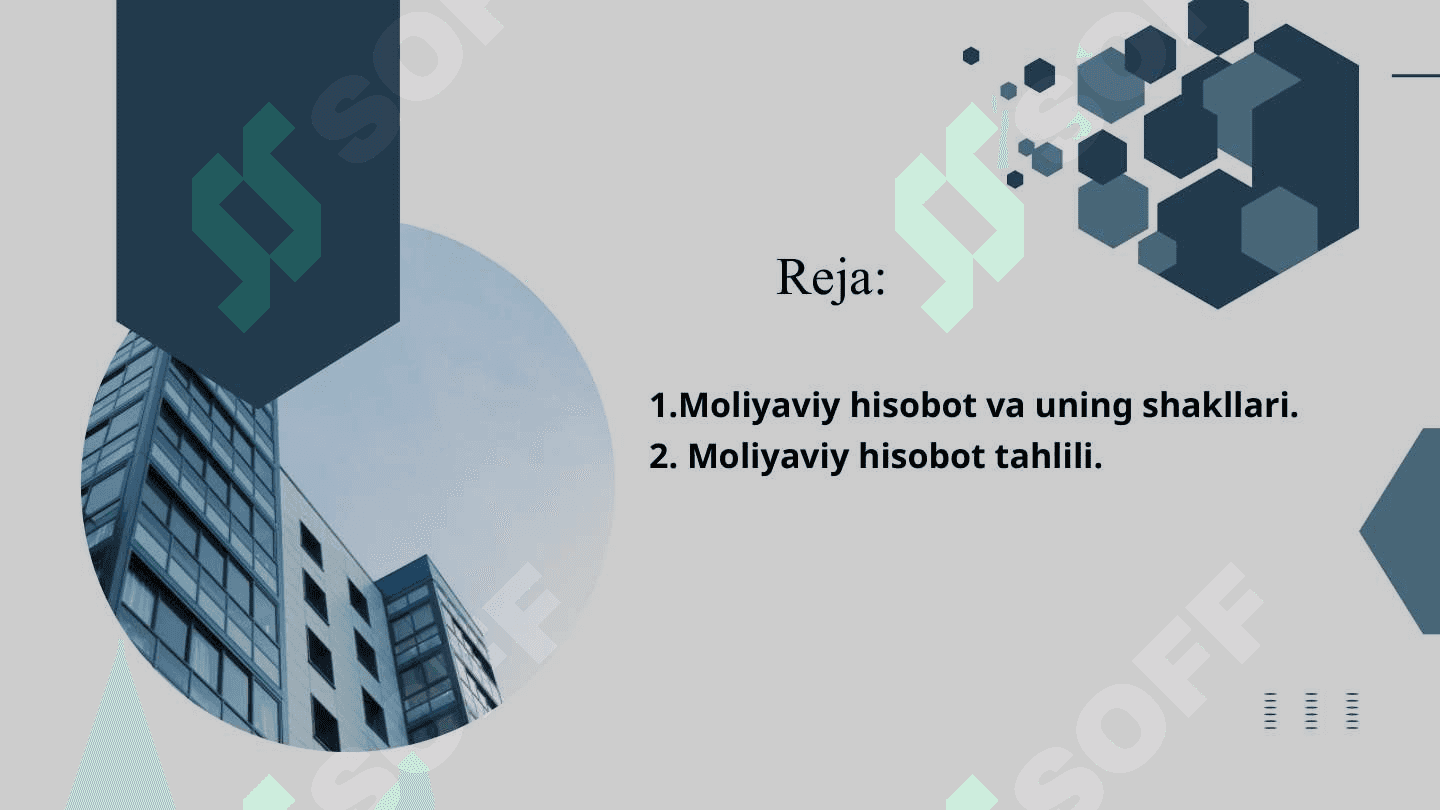 Moliyaviy hisobot va hisobot ma'lumotlari 2