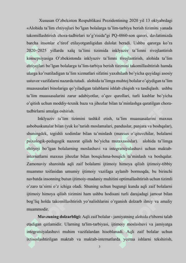 Aqli zaif bolalar uchun ixtisoslashtirilgan maktab va maktab internatlarida yozma ishlarni tekshirish, baholash,xatolar ustida ishlash metodikasi 3