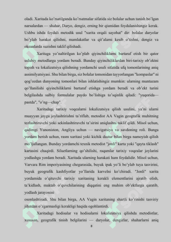 Tarix o’qitishda xaritalardan foydalanish 8
