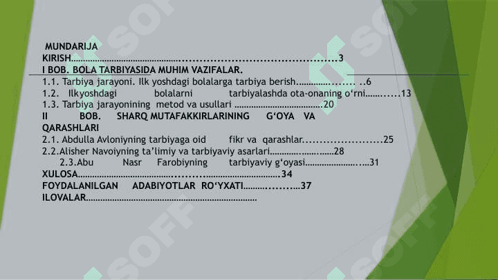 Ilk yoshdagi bolalarni tarbiyalashning o'ziga xosligi 2