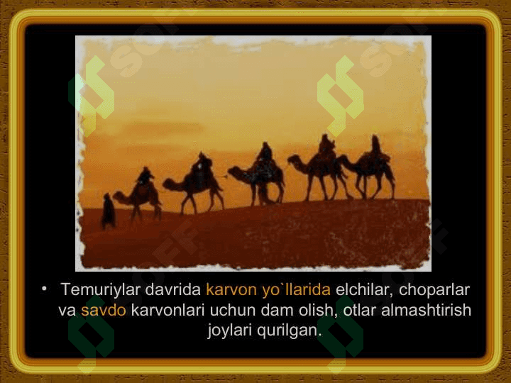 TEMUR VA TEMURIYLAR DAVRI ME’MORCHILIGI 6
