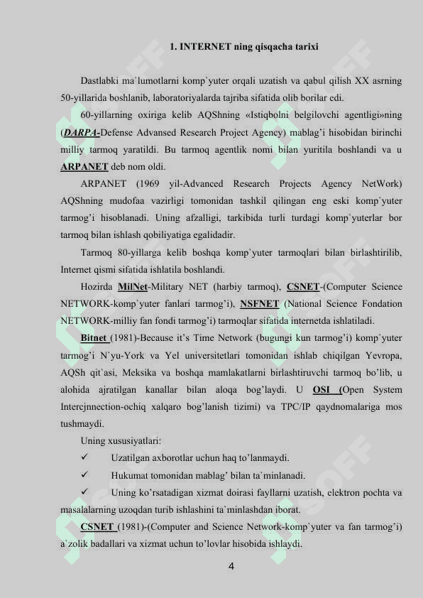 Internet va uning imkoniyatlari 4