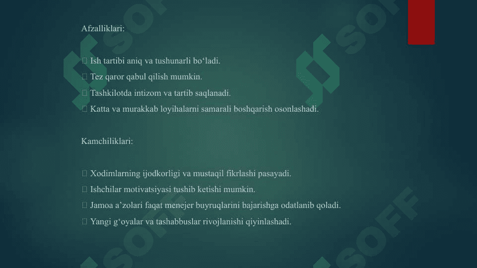 Menejerning ish uslubi 7
