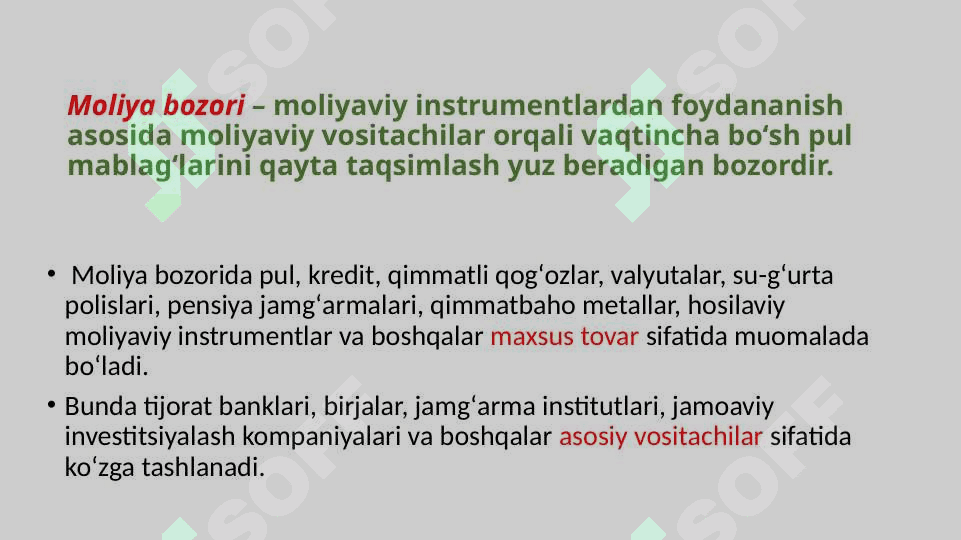 Moliyaviy  bozorlar,institutlar va instrumentlar” faniga kirish 3