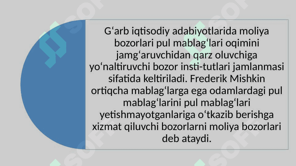 Moliyaviy  bozorlar,institutlar va instrumentlar” faniga kirish 6