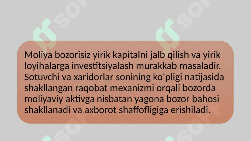 Moliyaviy  bozorlar,institutlar va instrumentlar” faniga kirish 7