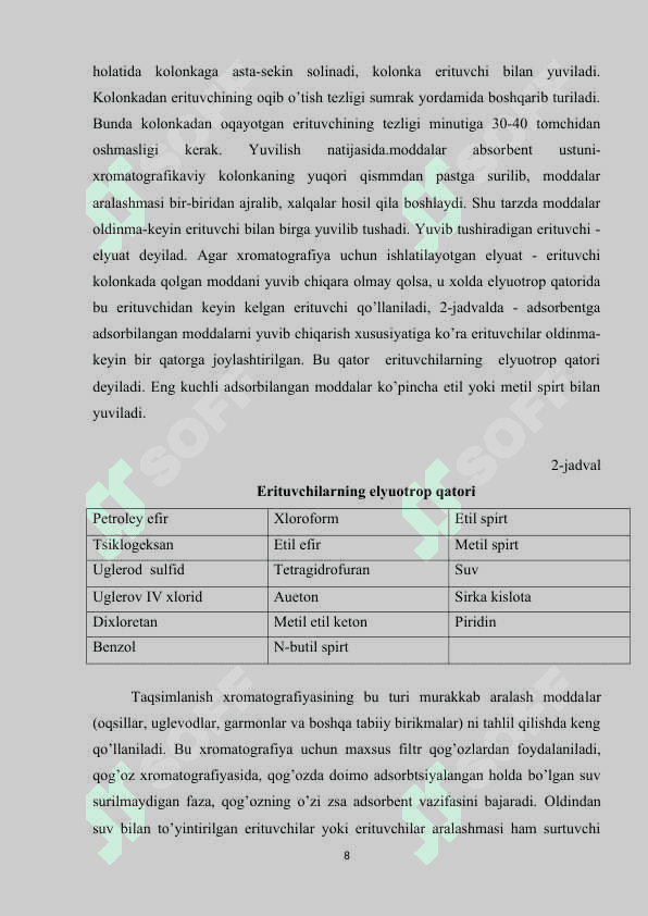 Ion almashtirish xromotografiyasi 8