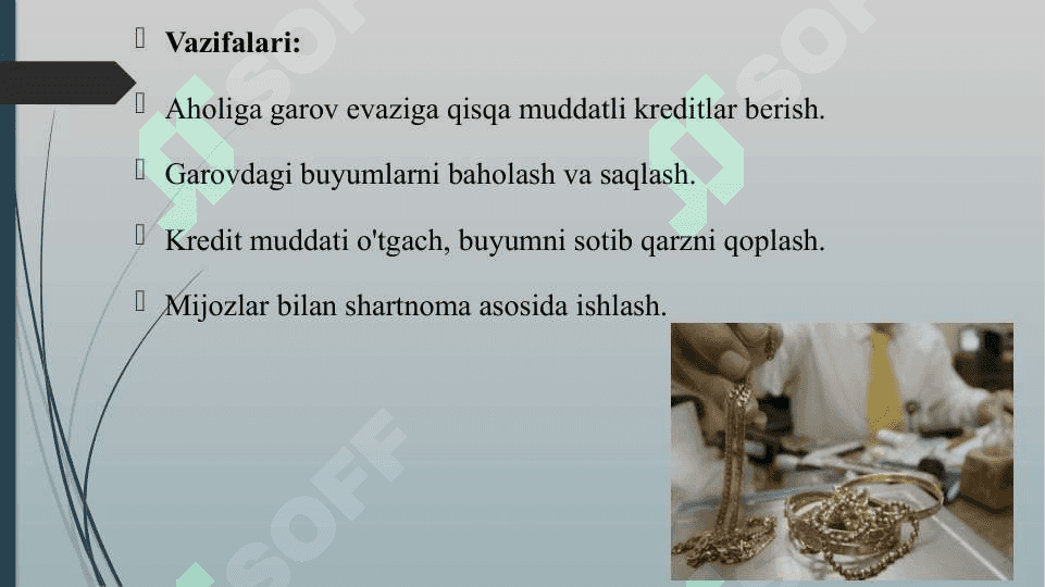 LOMBARDLAR VA MIKROMOLIYA TASHKILOTLARINING TARKIBI VA VAZIFALARI. 4