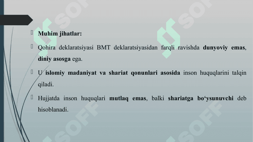 QOHIRA DEKLARATSIYASI TARIXI VA MAZMUNI 6