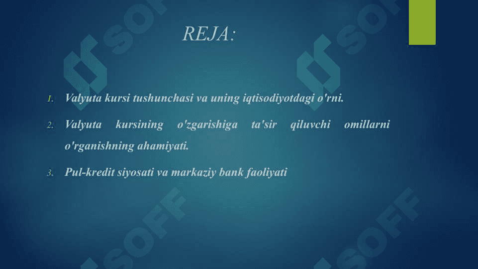 VALYUTA KURSLARIGA TA’SIR QILUVCHI OMILLAR 2 2