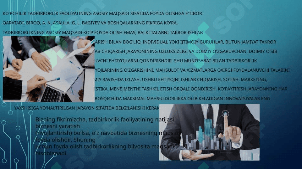 Zamonaviy iqtisodiyotda biznes va u bilan bogʻliq faoliyatning ahamiyati 4