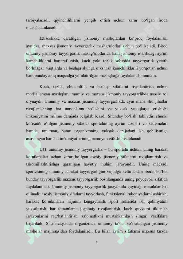 Ishlab chiqarishda kasbiy amaliy jismoniy tayyorgarlik 5