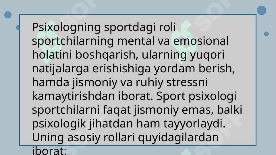 Sport psixologining sportdagi roli va ahamiyati 3