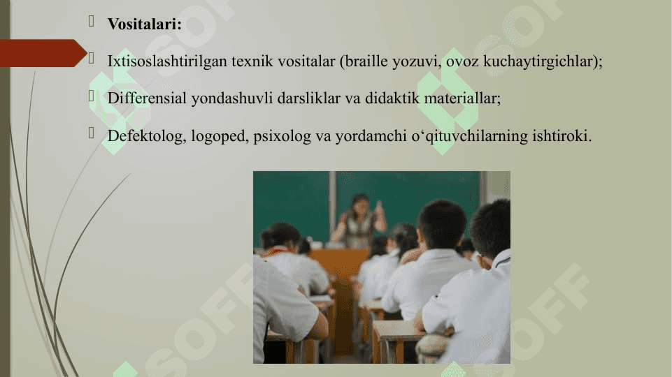 INKLYUZIV, UY TA'LIMI VA "MEHRLI MAKTAB"LARDA PEDAGOGIK JARAYONNI TASHKIL ETISH YO'LLARI VA VOSITALARI 4