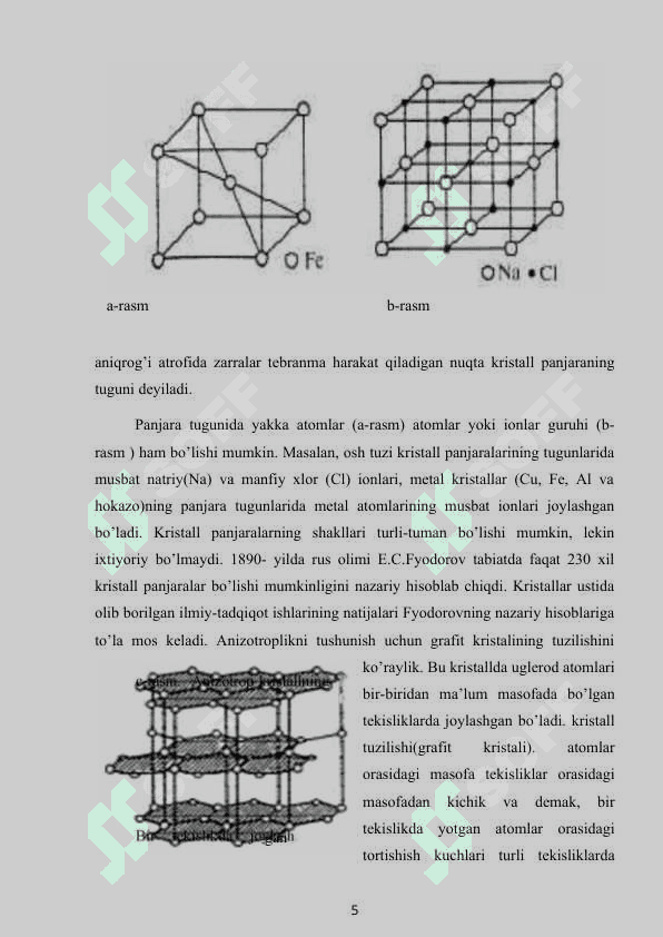 Izotrop va anizotrop kristallar va ularning qo’llanilishi 5