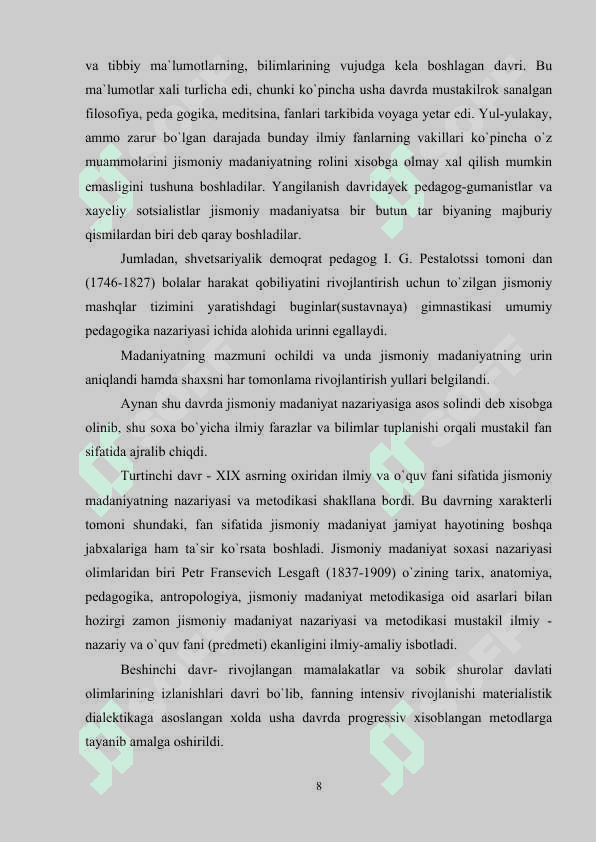 Jismoniy tarbiya darslarida o'quvchilar faoliyatini tashkil etish usullari 8