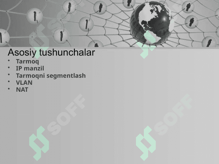 Tarmoq xavfsizligi. Tarmoqni segmentlash, NAT. 2