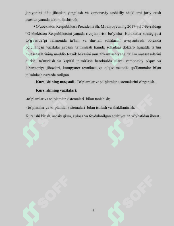 To'plamlar sistemalari 4