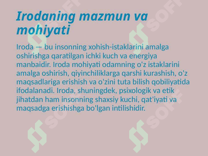 Iroda va iroda nazariyalari 3