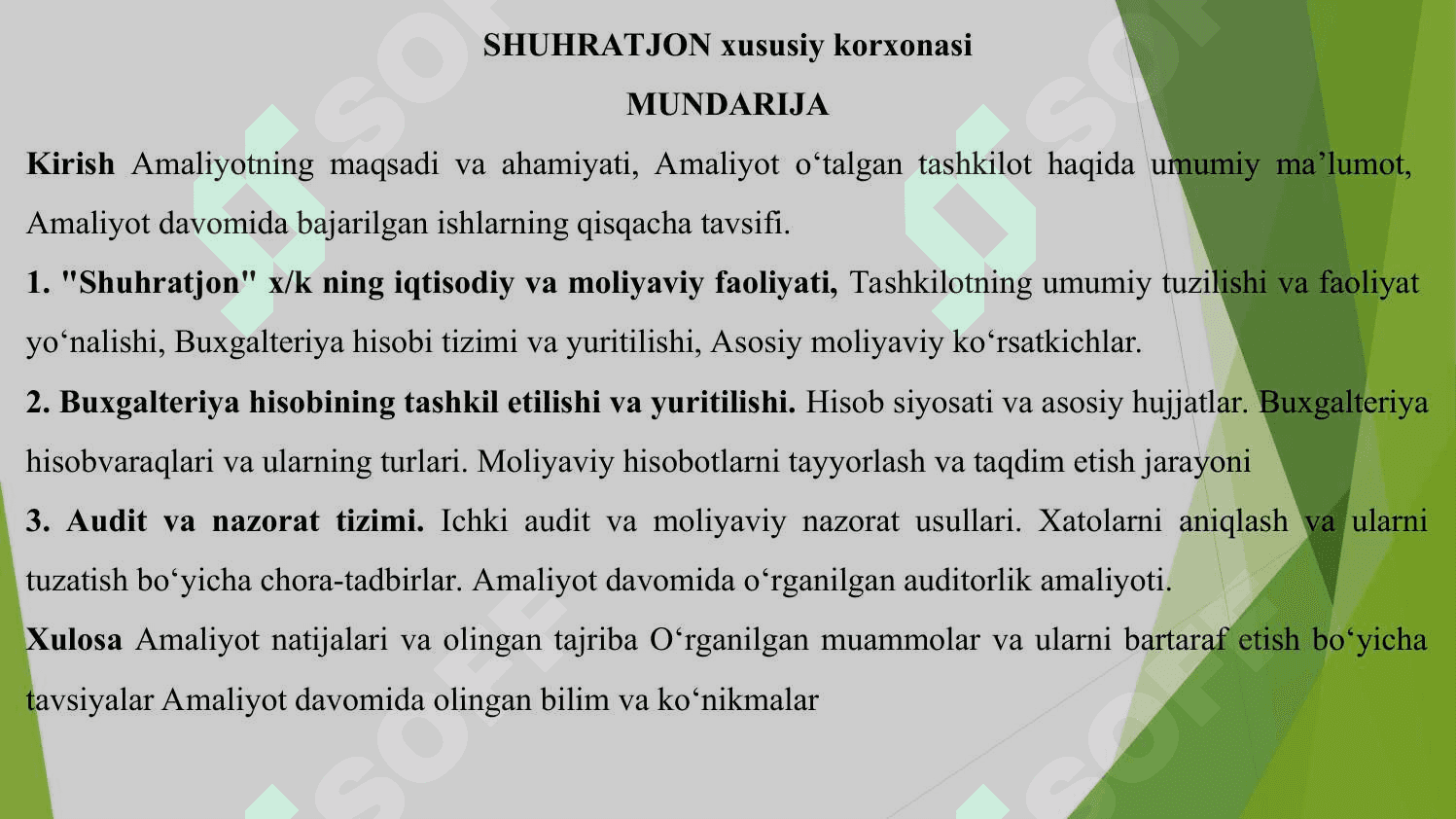 SHUHRATJON xususiy korxonasi 2