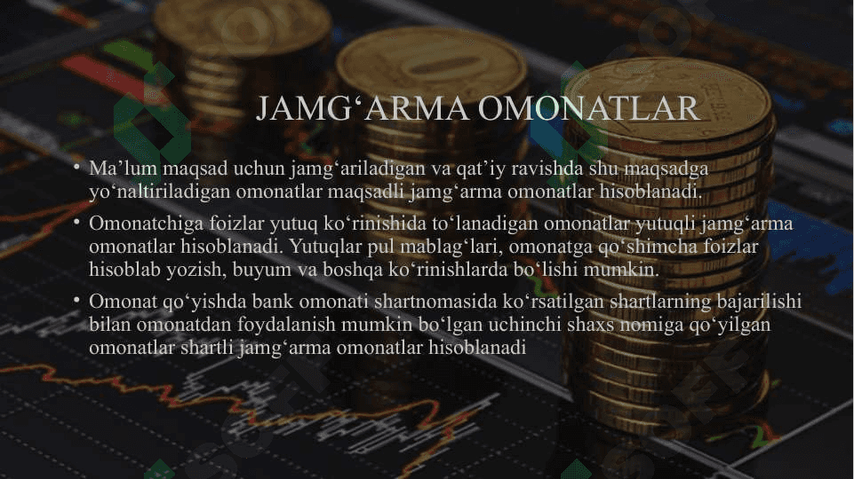 Aholi jamg'armalari bo'yicha operatsiyalarni rasmiylashtirilishi va hisobga olish tartibi 6