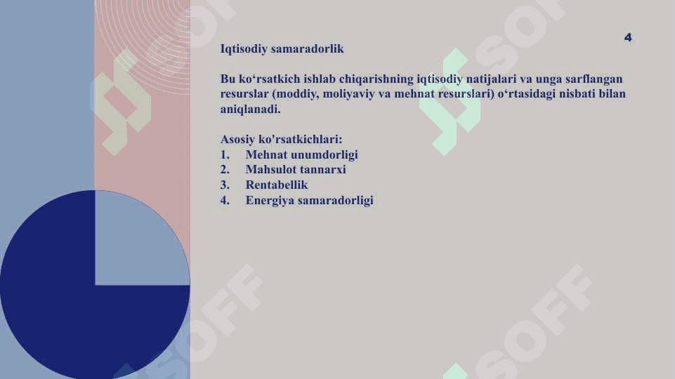 Sanoatda ishlab  chiqarishning iqtisodiy va ijtimoiy samaradorligi 4