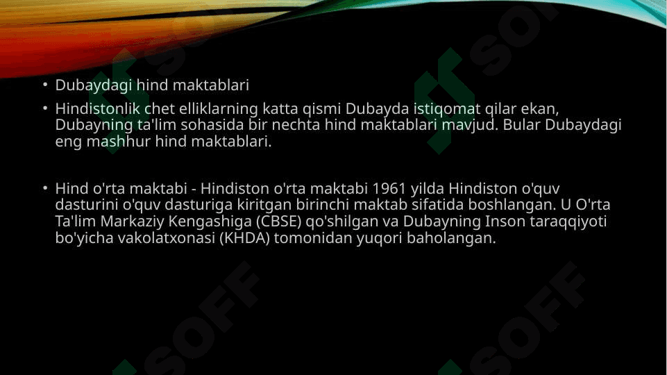 Arab amirliklari davlatlari ta’lim tizimi 8