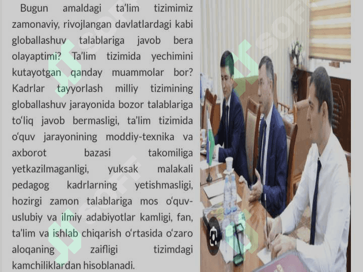 Ta'lim tizimi muammo va yechimlari 4