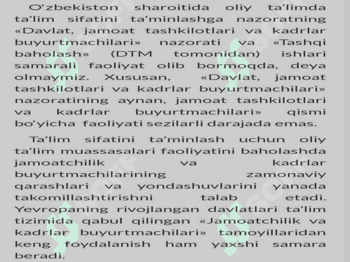 Ta'lim tizimi muammo va yechimlari 8