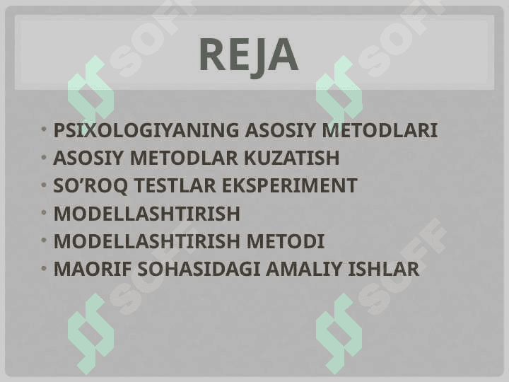Psixologiya Fanining Zamonaviy Metodlari 2