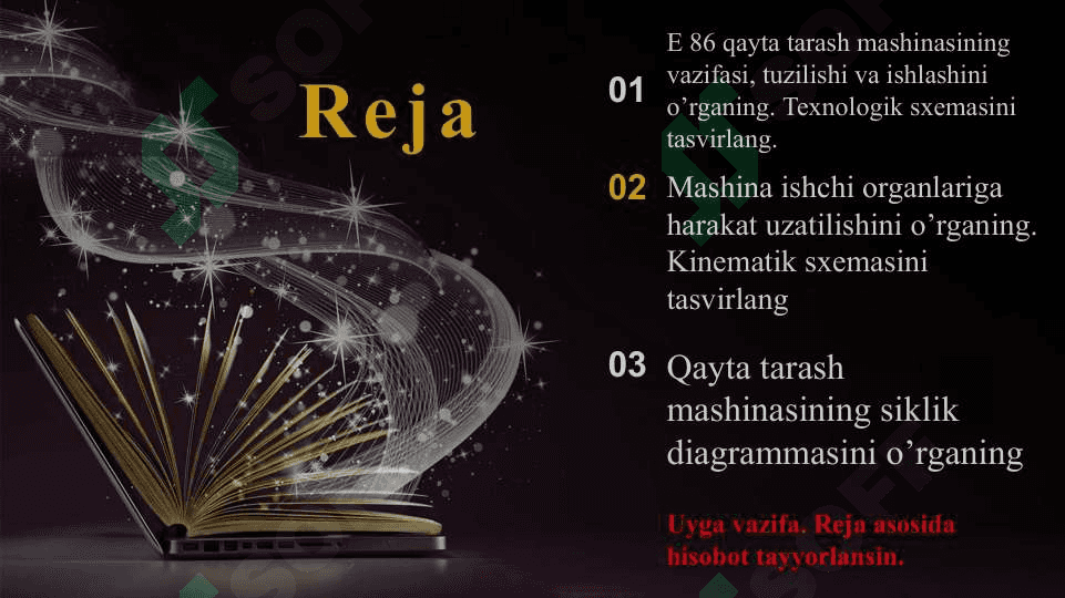 Qayta tarash mashinasining vazifasi, tuzilishi va ishlashi 2