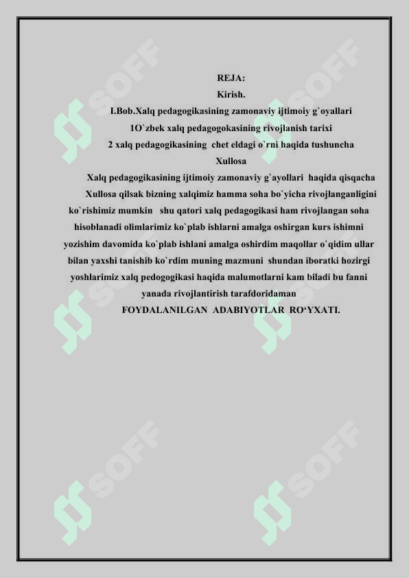 O`zbek xalq pedagogikasining zamonaviy ijtimoiy g`oyalari 2
