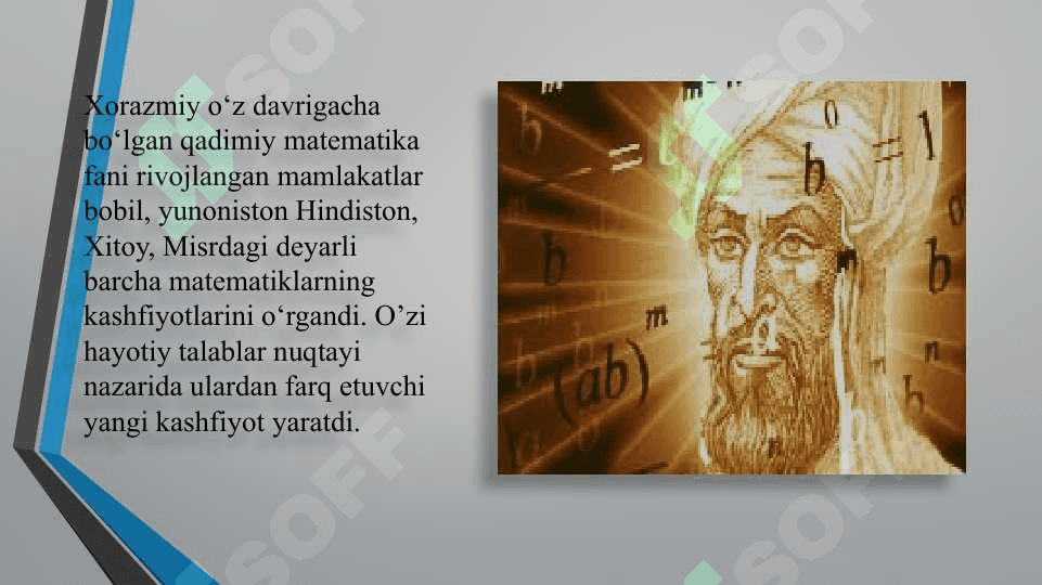 Muso al-Xorazmiyning didaktik g’oyalari 4