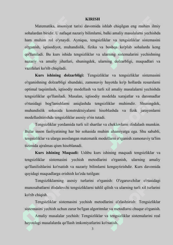 MATEMATIK TIZIMLARDA TENGSIZLIKLAR VA TENGSIZLIKLAR SISTEMASINI YECHISH 2