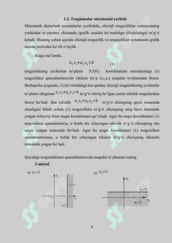MATEMATIK TIZIMLARDA TENGSIZLIKLAR VA TENGSIZLIKLAR SISTEMASINI YECHISH 7