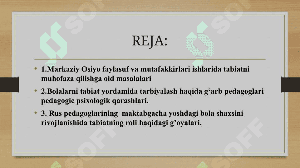 TABIAT BILAN TANISHTIRISHDA MUTAFAKKIRLAR MEROSIDAN FOYDALANISH 2