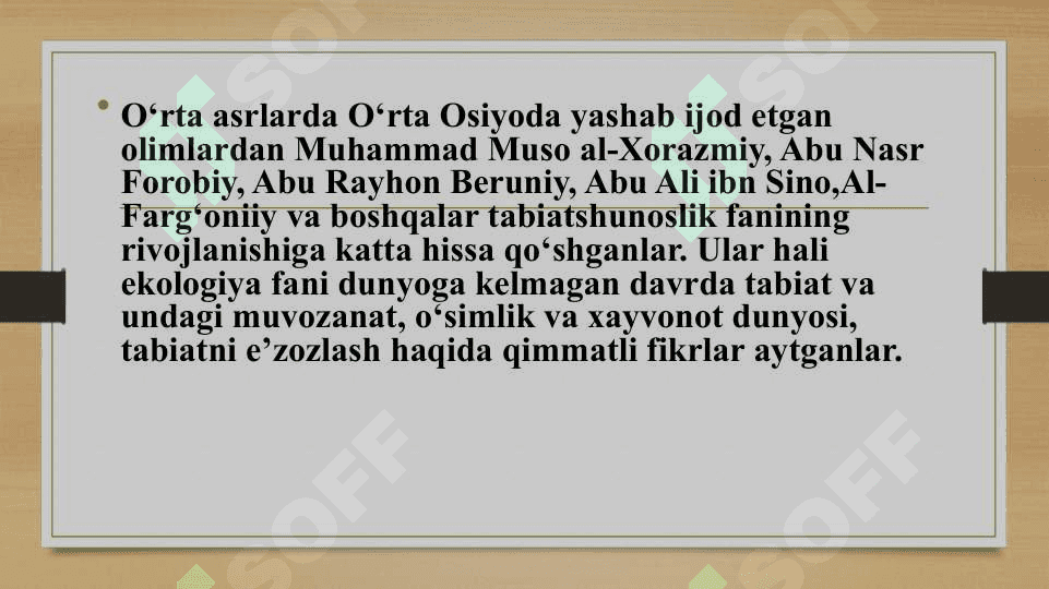 TABIAT BILAN TANISHTIRISHDA MUTAFAKKIRLAR MEROSIDAN FOYDALANISH 3