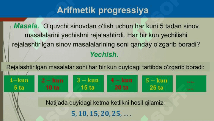 Arifmetik progressiya bo'yicha o'zgaruvchan rentalarni hisoblash. Geometrik progressiya boyicha o'zgaruvchan rentalar.pptxArifmetik progressiya bo'yicha o'zgaruvchan rentalarni hisoblash. Geometrik progressiya boyicha o'zgaruvchan rentalar.pptx 4